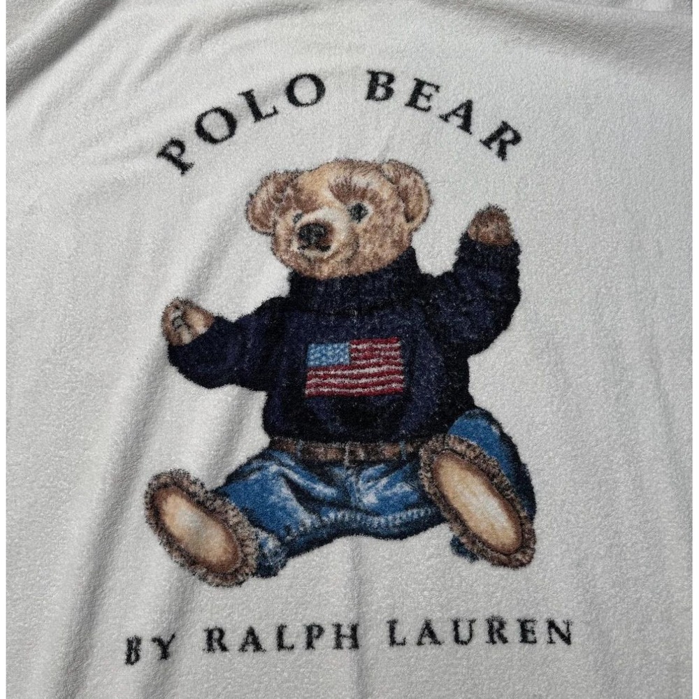 90s Polo Bear By Ralph Lauren Vintage Towel Made in USA Beach Collectors